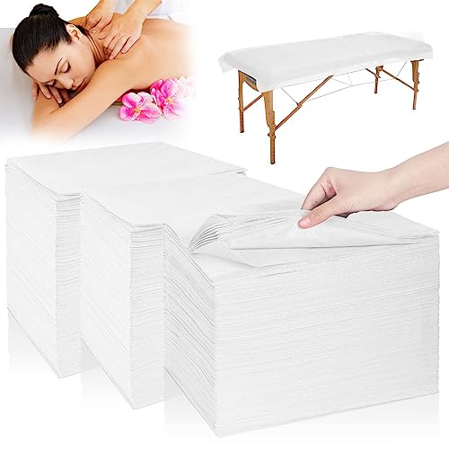 150 Pcs Disposable Bed Sheets, 31" x 71" Massage Table Sheets Non Woven Fabric SPA Bed Cover Breathable for Massage Beauty Tattoos