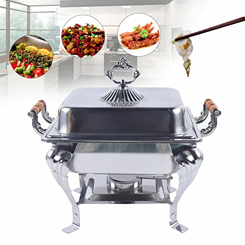 Stainless Steel Chafer Set Chafing Dish Buffet Set Chafing Dish Buffet Catering Warmer Classic Baking Tray for Buffet, Wedding and other Banquet Events