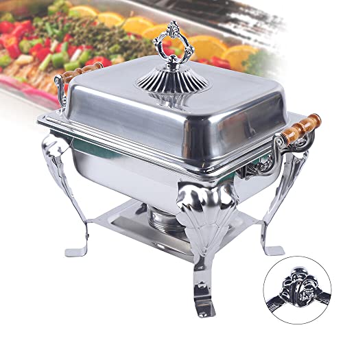 Stainless Steel Chafer Set Chafing Dish Buffet Set Chafing Dish Buffet Catering Warmer Classic Baking Tray for Buffet, Wedding and other Banquet Events