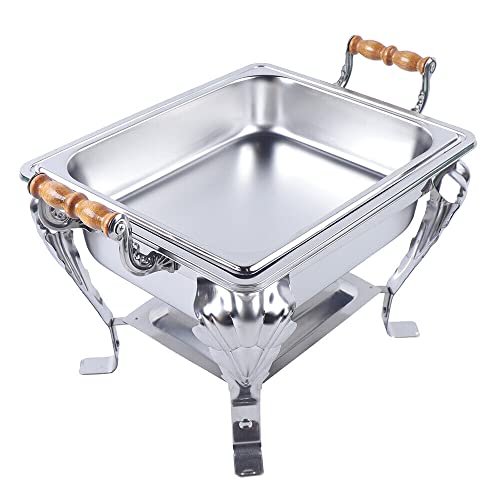 Stainless Steel Chafer Set Chafing Dish Buffet Set Chafing Dish Buffet Catering Warmer Classic Baking Tray for Buffet, Wedding and other Banquet Events