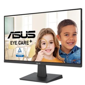 ASUS 27 Inch Monitor - 1080P, IPS, Full HD, Frameless, 100Hz, 1ms, Adaptive-Sync, for Working and Gaming, Low Blue Light, Flicker Free, HDMI, VESA Mountable, Tilt - VA27EHF,Black