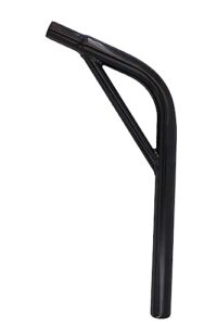 bike seat post with support, steel lay back bmx bicycle seat post w/ support, multiple sizes (black) (27.2 x 350mm)