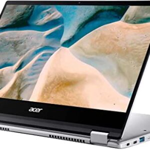 Acer 2023 Newest Spin 2-in-1 Convertible Chromebook, AMD Ryzen 3 3250C(Up to 3.5GHz), 14 Inch FHD IPS Touchscreen, 8GB RAM, 128GB eMMC, WiFi, Backlit Keyboard, Chrome OS, Silver
