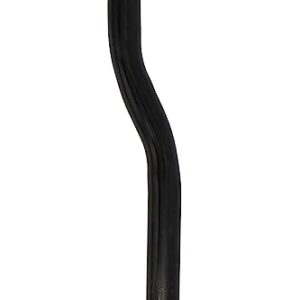 Bike Seat Post W/O Support, Steel Drainpipe Style BMX Bicycle Seat Post Without Support, Multiple Sizes (Black) (27.2 x 350mm)