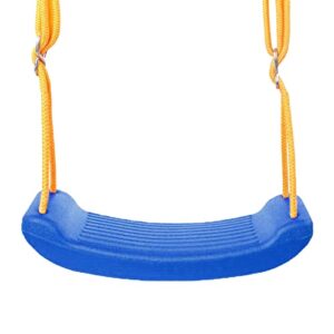 swing seat anti skid buckle kids swing seat adjustable tear resistant rope children seat swing for park outdoor (blue)