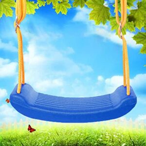 Swing Seat Anti Skid Buckle Kids Swing Seat Adjustable Tear Resistant Rope Children Seat Swing for Park Outdoor (Blue)