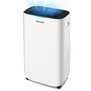 dehumidifier 4000 sq. ft 50 pint ,rocsumoo dehumidifiers for home basements bedroom with drain hose | quiet dehumidifier for medium to large room | dry clothes mode | intelligent humidity control with 24hr timer (white)