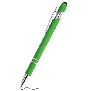 ballpoint pen black ink with medium retractable pens with stylus tip signature pen gifts for graduation birthday wedding(green)