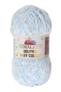 himalaya dolphin baby colors, each skein 100 gr/3,5 oz, 120 mt/ 132 yd, super bulky yarn, blanket yarn, velvet yarn, knitting yarn, amigurumi yarn, baby yarn (80425)