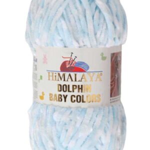 Himalaya Dolphin Baby Colors, Each Skein 100 Gr/3,5 oz, 120 mt/ 132 yd, Super Bulky Yarn, Blanket Yarn, Velvet Yarn, Knitting Yarn, Amigurumi Yarn, Baby Yarn (80425)