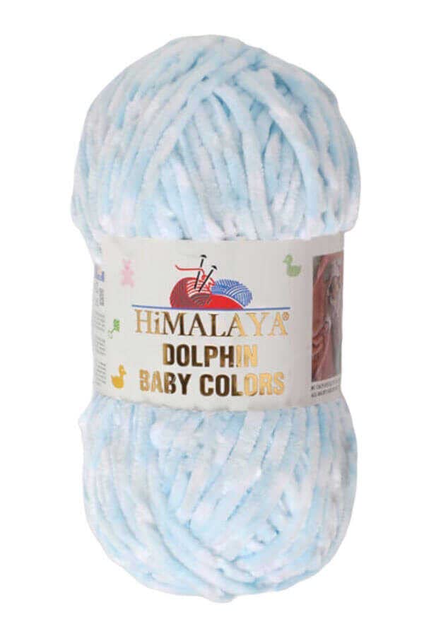 Himalaya Dolphin Baby Colors, Each Skein 100 Gr/3,5 oz, 120 mt/ 132 yd, Super Bulky Yarn, Blanket Yarn, Velvet Yarn, Knitting Yarn, Amigurumi Yarn, Baby Yarn (80425)