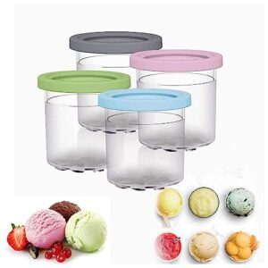 vrino creami deluxe pints, for ninja creami pint containers, ice cream pints cup safe and leak proof for nc301 nc300 nc299am series ice cream maker