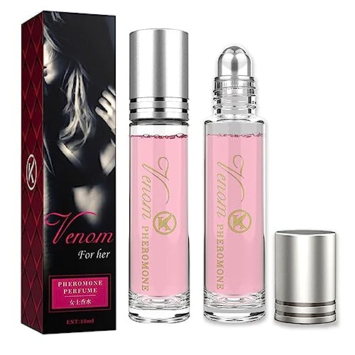 MAITING 2Pcs Pheromone Perfume, Pheromones Perfumes for Women, Lunex Phero Perfume, Phero Perfume for Women, Roll On Perfume Phero Oil, Portable Perfume Long Lasting Female