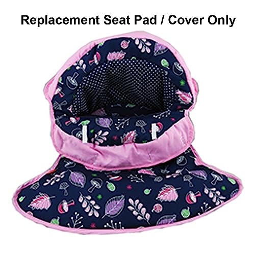 Replacement Part for Fisher-Price Sit-Me-Up Baby Seat - GVG57 ~ Replacement Seat Pad/Cover ~ Purple, Blue and Pink Fun Print