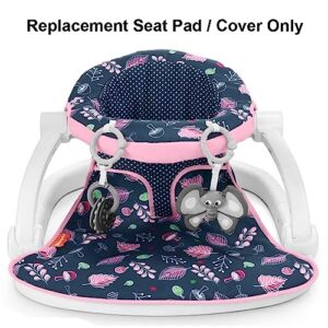 Replacement Part for Fisher-Price Sit-Me-Up Baby Seat - GVG57 ~ Replacement Seat Pad/Cover ~ Purple, Blue and Pink Fun Print