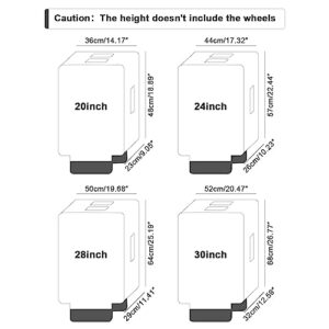 Luggage Cover for Suitcase Tsa Approved,Plastic Clear Travel Suitcase Protector Cover for 20 inch lugggage,Waterproof.