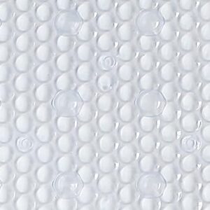 Splash Home Order Bathtub Mat Non-Slip, Shower Mat with 112 Suction Cups and Drain Holes Bath Mat for Tub, 27 L x 14 W Inches, Machine Washable, PVC - Clear