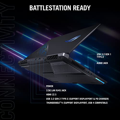 ASUS ROG Strix Scar 17 SE (2022) Gaming Laptop, 17.3 inch 240Hz IPS QHD, NVIDIA GeForce RTX 3080 Ti, Intel Core i9, 32GB DDR5, 2TB SSD, PK RGB Keyboard, Win 11 Pro, G733CX-XS97 (Renewed)