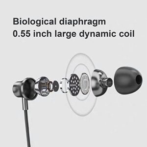 Neckband Bluetooth Earbuds, Wireless Bluetooth 5.2 Headphones with Microphone, 10 Hours Using Time, Deep Bass Strong Beat. (Black)