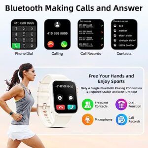 Smart Watch,Bluetooth Call Smartwatch for Men Women,Monitor Heart Rate/Sleep/Blood Oxygen/Pedometer,Multiple Exercise Modes,Compatible with iOS and Android, 1.85-inch Screen Fitness Trackers