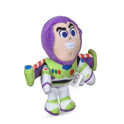 Disney for Pets Pixar’s Buzz Lightyear Plush Dog Toy 6in | Disney Pixar Dog Toys | Ballistic Nylon Plush Toy for Dogs Inspired by Buzz Lightyear from Pixar’s Toy Story with Squeaker