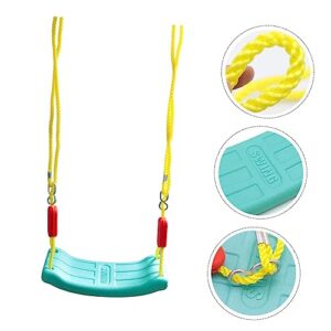 NOLITOY 1 Set String Children's Swing Baby Swing Indoor Swing Chair for Kids Infant Outdoor Toys Garden Baby Swing Baby Swing Outdoor Kids Swing Bench Hanging Seat Toy Swing Green