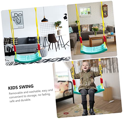 NOLITOY 1 Set String Children's Swing Baby Swing Indoor Swing Chair for Kids Infant Outdoor Toys Garden Baby Swing Baby Swing Outdoor Kids Swing Bench Hanging Seat Toy Swing Green