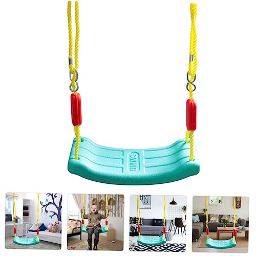 NOLITOY 1 Set String Children's Swing Baby Swing Indoor Swing Chair for Kids Infant Outdoor Toys Garden Baby Swing Baby Swing Outdoor Kids Swing Bench Hanging Seat Toy Swing Green