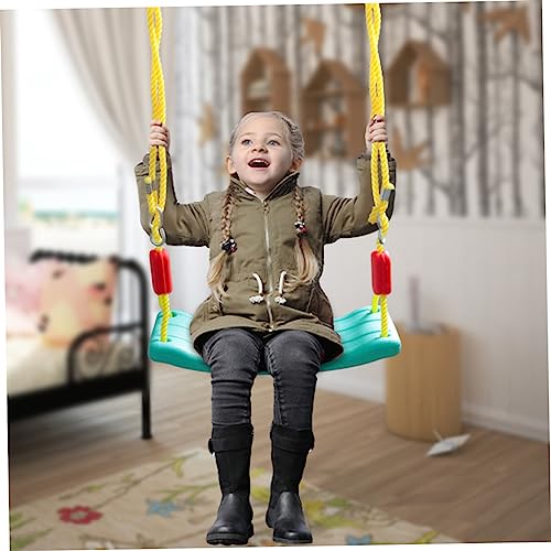 NOLITOY 1 Set String Children's Swing Baby Swing Indoor Swing Chair for Kids Infant Outdoor Toys Garden Baby Swing Baby Swing Outdoor Kids Swing Bench Hanging Seat Toy Swing Green