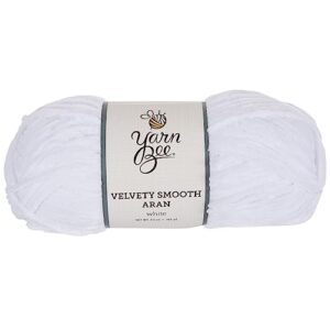 hobby lobby white yarn bee velvety smooth aran yarn