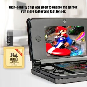 2023 Update Wood Version R4 Card R4 SDHC Adapter with 64GB TF SD Card for DS DSI 2DS 3DS NDS, No timebomb