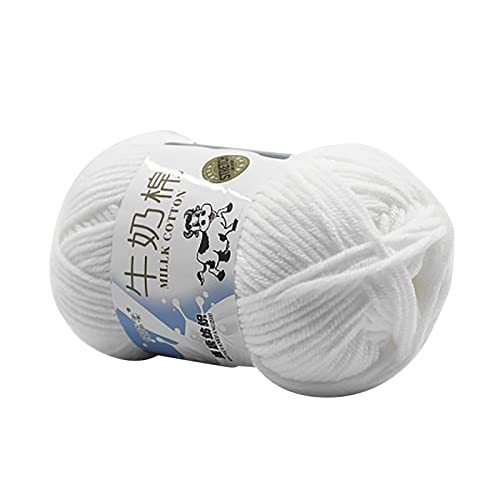 2 Set 1 Roll 5-Strand Wool Yarn Soft Warm DIY Beginner Needlework Hand Knitting Crochet Yarn Ball for Sewing Shop Wool Yarn