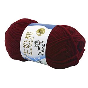 2 Set 1 Roll 5-Strand Wool Yarn Soft Warm DIY Beginner Needlework Hand Knitting Crochet Yarn Ball for Sewing Shop Knitting Yarn