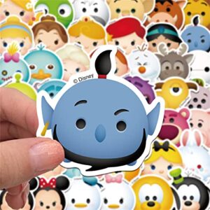 50Pcs Mixed Disney Cartoon Stickers Pack Princess Stickers Cute Cartoon Characters Stickers Cartoon Movie Decal Childrens Decorative Sticker for Kids Teens Adults Waterproof Vinyl Princess Stickers for Water Bottle Laptop Luggage (Mixed Cartoon)