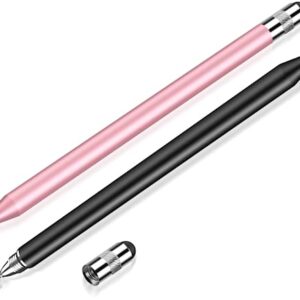 Styluslink(TM) 3-in-1 Universal Touch Screen Stylus Pen for Touch Screens, Compatible with All Samsung Galaxy Tablets/All iPad/iPad Air/iPad Mini/iPad Pro and All Other Touchscreen Devices (2Pcs)