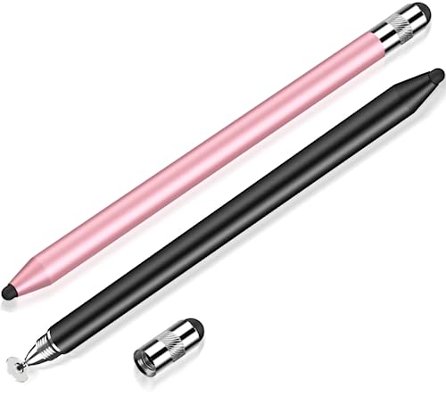 Styluslink(TM) 3-in-1 Universal Touch Screen Stylus Pen for Touch Screens, Compatible with All Samsung Galaxy Tablets/All iPad/iPad Air/iPad Mini/iPad Pro and All Other Touchscreen Devices (2Pcs)