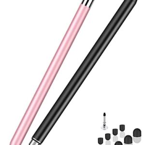 Styluslink(TM) 3-in-1 Universal Touch Screen Stylus Pen for Touch Screens, Compatible with All Samsung Galaxy Tablets/All iPad/iPad Air/iPad Mini/iPad Pro and All Other Touchscreen Devices (2Pcs)