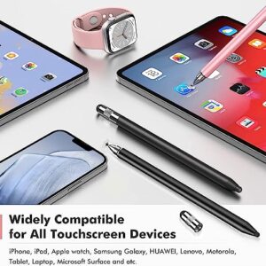 Styluslink(TM) 3-in-1 Universal Touch Screen Stylus Pen for Touch Screens, Compatible with All Samsung Galaxy Tablets/All iPad/iPad Air/iPad Mini/iPad Pro and All Other Touchscreen Devices (2Pcs)