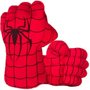 nefsam superhero hands boxing gloves smash fists soft plush toys superhero gloves cosplay for kids christmas halloween birthday gift(1 pair)
