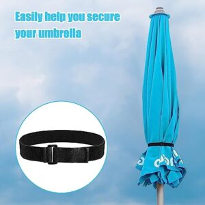 DGBRSM 2pcs Reusable Patio Umbrella Tie Strap Adjustable Securing Straps Patio Umbrella Accessories