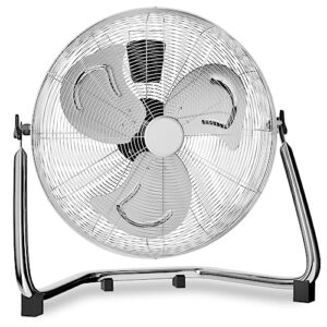 mollie 22 inch 3572 cfm high velocity floor fan with 3 speed heavy duty metal adjustable tilt portable quiet air circulator for home bedroom garage commercial use