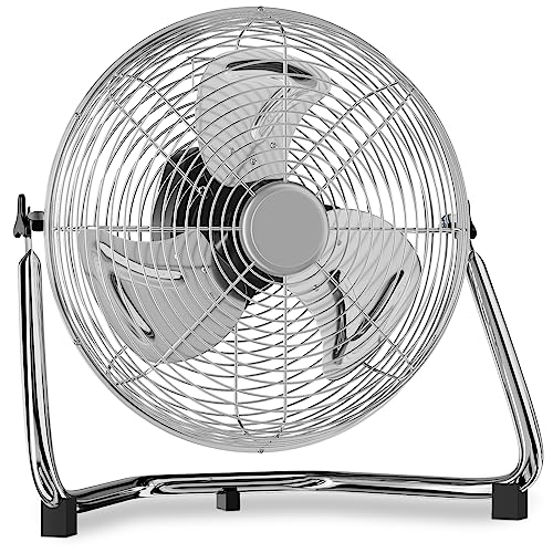 mollie 16.5 Inch High Velocity Floor Fan with 3 Speed Heavy Duty Metal Adjustable Tilt Portable Quiet Air Circulator for Home Bedroom Garage Commercial Use 1650 CFM