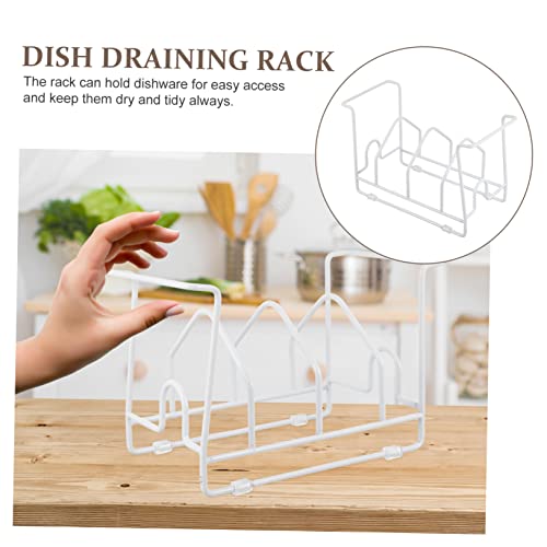 BESPORTBLE Drain Rack Sink Water Filter Sink Drying Rack Utensil Holder Dish Drying Rack Plate Cup Drying Tray Pan Lids Holder Tableware Stand Dish Racks for Kitchen Counter Tableware Holder