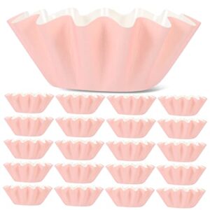yarnow 100pcs cupcake wavy cake tray bread tray mini cake boxes wedding wrapping paper popcorn cupcake wrappers small bread pan muffin liners decorative baking cups muffin baking liners