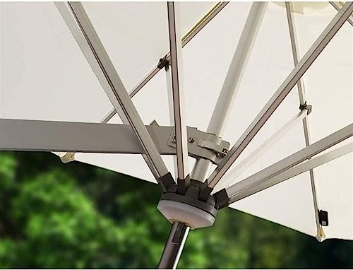 Patio Garden Parasols Umbrella Awnings Portable Parasols Wall-Mounted Aluminium Patio Umbrella - Outdoor Garden Balcony Tilting Sunshade Umbrella (Color : White)