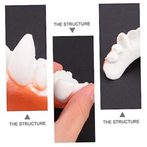 Cosplay Props 10pcs Halloween Dentures Costumes for Cosplay Costumes Teeth Fake Gagtechnoblade Cosplay Dress up Dentures Cover Artificial Teeth Decorate Prom PVC White