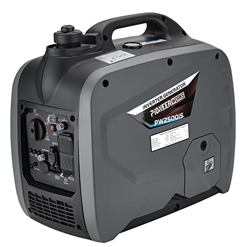 2500W Portable Inverter Generator,Ultra Quiet Gas Engine with CO-Monitoring. Ideal Backup Home & Camping with EPA Compliance. Lightweight & Compact Design,Match Intelligent Speed Control System