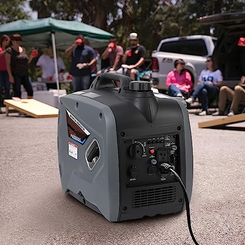 2500W Portable Inverter Generator,Ultra Quiet Gas Engine with CO-Monitoring. Ideal Backup Home & Camping with EPA Compliance. Lightweight & Compact Design,Match Intelligent Speed Control System