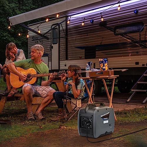 2500W Portable Inverter Generator,Ultra Quiet Gas Engine with CO-Monitoring. Ideal Backup Home & Camping with EPA Compliance. Lightweight & Compact Design,Match Intelligent Speed Control System