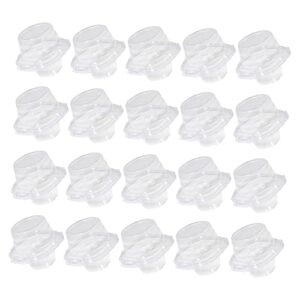 hemoton 20pcs cupcake package boxes cupcake box clear cups disposable mini cake stand disposable cake containers mooncake boxes mini cupcake boxes muffin single container cupcake container